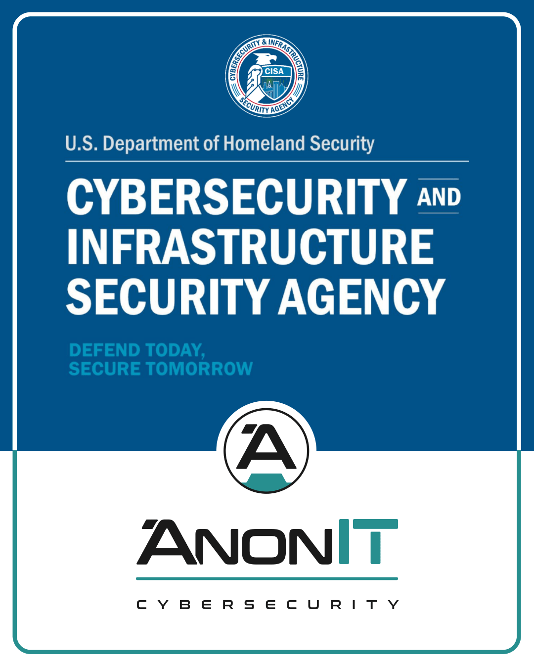 CISA CYBERSECURITY AWARENESS MONTH Anon IT